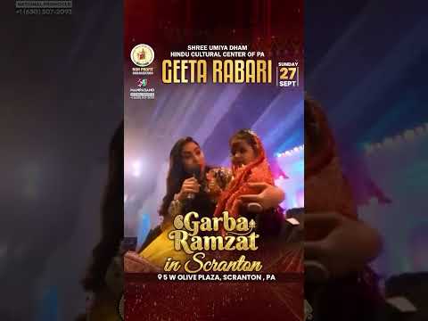 Geeta Rabari LIVE in Scranton | Garba Ramzat 2026 | Navratri Celebration