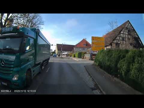 Road B33, Markdorf, Stetten, A town in Germany, 12:06 pm, 12.11.2025 (Part2)