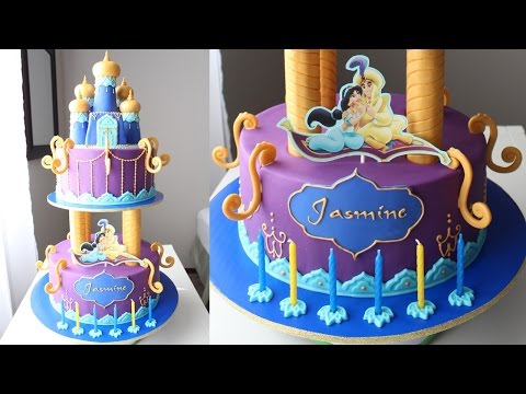 Aladdin and Jasmine Cake Tutorial