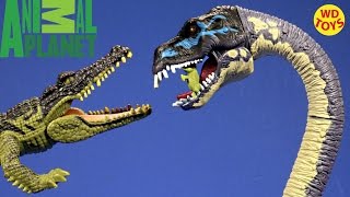 New Animal Planet  Giant Crocodile Vs Elasmosaurus Jurassic World Rescue Excursion Unboxing