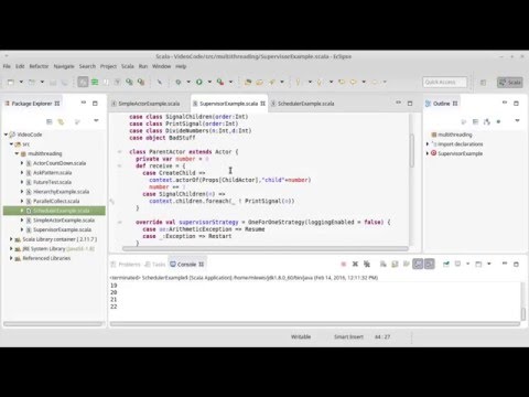 Using Actors (in Scala with Akka)