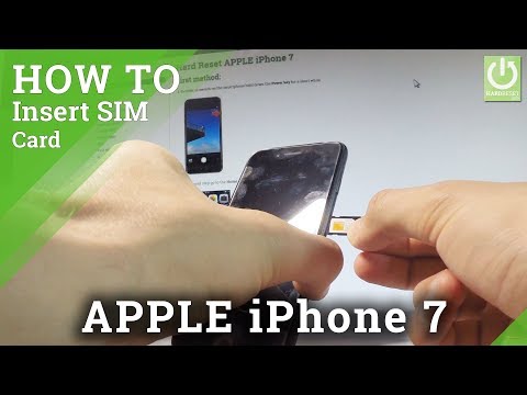 How to Insert Nano SIM in iPhone 7 - Find APPLE SIM Slot