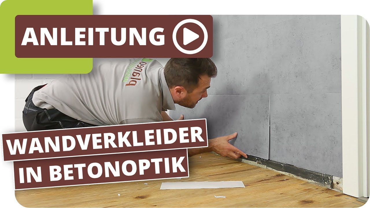 Wandverkleidung in Betonoptik