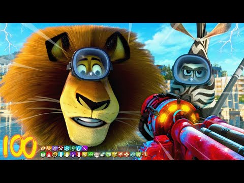 INSANE Madagascar Zombies Easter Egg Boss Fight!!! (COD BO3 Zombies)