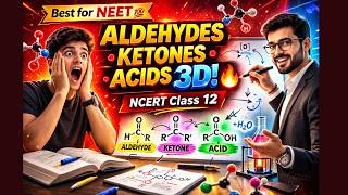 🔥 Aldehydes, Ketones & Carboxylic Acids | 3D Animated | NCERT Class 12 Chemistry | Best for NEET 💯