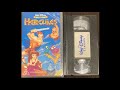 Opening To Hercules 1998 VHS