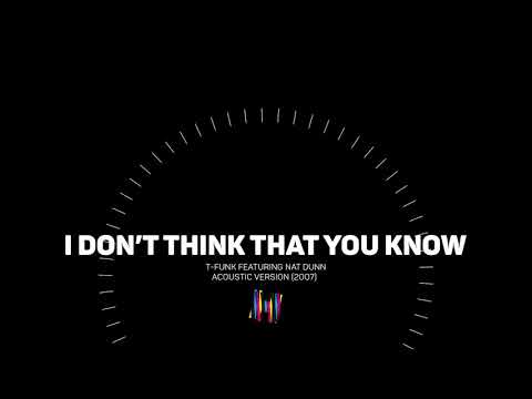 I Don't Think That You Know T-Funk (mrTimothy) & Nat Dunn - Acoustic Mix