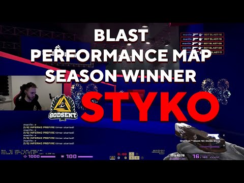 The BLAST Performance Map Season CHAMPION! STYKO Complete run and 5530 points !!!