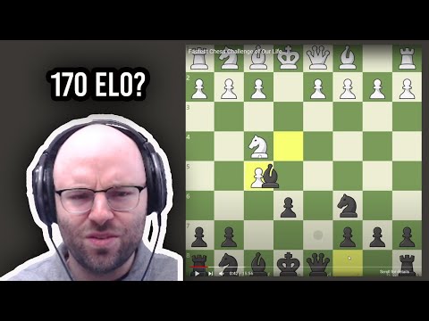 Reacting to 170 Elo Chess Video
