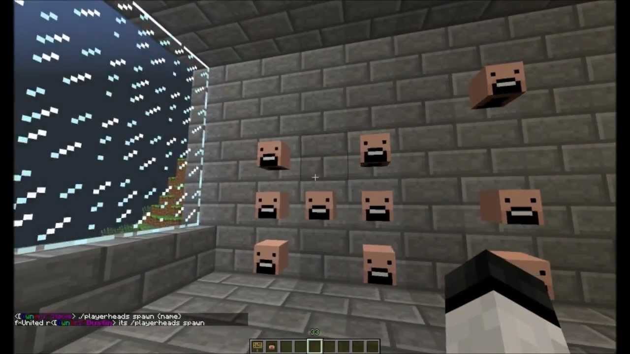 How to use playerheads minecraft plugin!