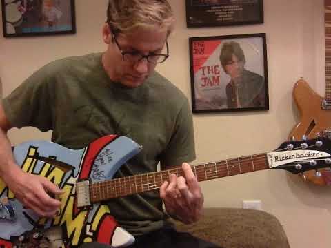 The Jam: "Ghosts" (lesson; The Gift, 1982) Rickenbacker 330 Liechtenstein Paul Weller signed