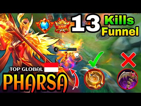 Pharsa Funnel Untouchable Midlane |Pharsa Gameplay| |Top Global| |Best Build| By: REINNN -MLBB