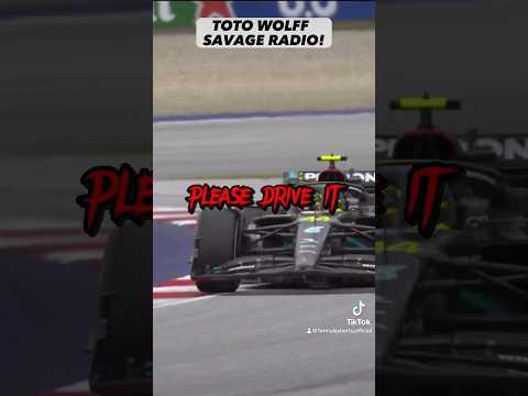 Toto Wolff SAVAGE radio to Lewis Hamilton 🥶 #f1 #f1shorts