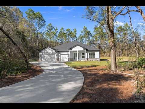 1 Acre Hernando Florida New Home For Sale in Citrus Hills- No HOA  MLS#852000