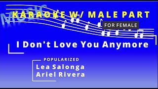 I dont love you anymore - Lea Salonga and Ariel Rivera (Karaoke Male Part)
