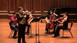 Schubert Rondo in A for Violin and String Quartet. James Buswell and Carpe Diem String Quartet.