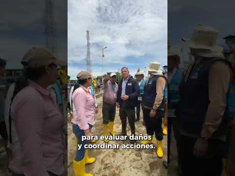 Prefectura del Guayas evalúa los daños causados por el río desbordado