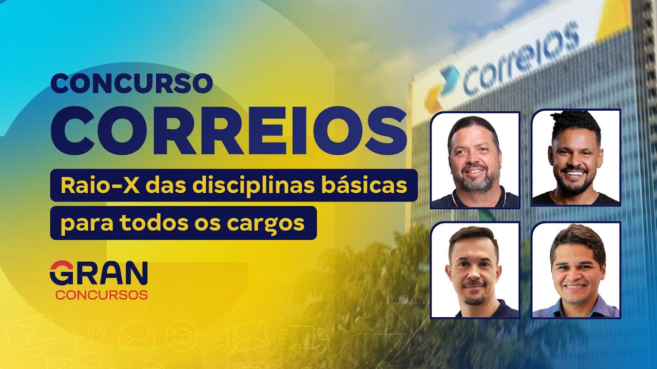 Concurso Correios | Raio-X das Disciplinas Básicas para Todos os Cargos