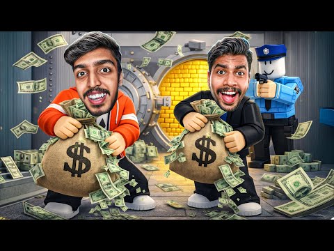 Stealing $100,000 From House's in Roblox !!