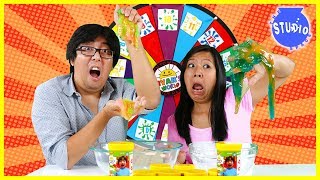 3 Color Slime Challenge Mystery Wheel!!!!