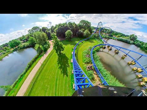 Goliath - Walibi Holland - Onride - 4K - Wide Angle