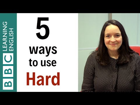 5種使用 "hard "的方式 - 英語一分鐘 (5 Ways to use 'hard' - English In A Minute)