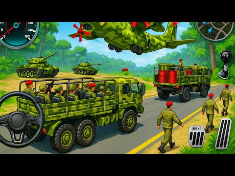 US Army Truck Driving Cargo Games - Off-road Army Truck Driving Simulator 3D - Android Gameplay