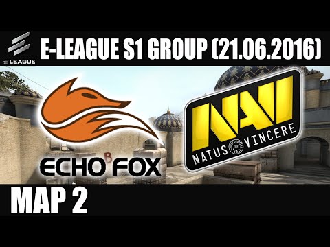 Echo Fox vs Natus Vincere | Map 2 (Dust 2) Finals E-LEAGUE Group E (21.06.2016) [CSGO]