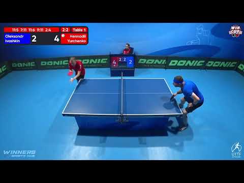 21:00 Oleksandr Ivashkin 3 - 2 Hennadii Yurchenko West 5 WIN CUP 31.10.2022 | TABLE TENNIS WINCUP