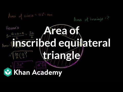 Area of Inscribed Equilateral Triangle (Some Basic Trig Used) 2