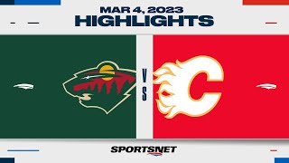 NHL Highlights | Wild vs. Flames - March 4, 2023