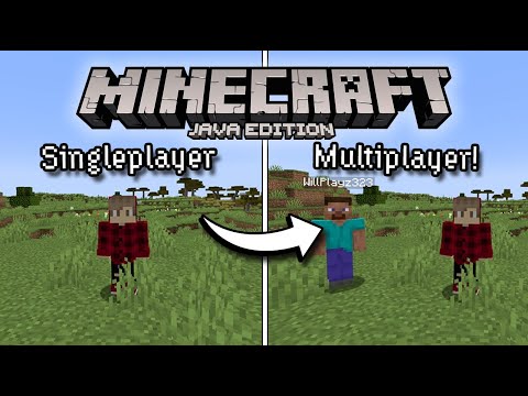 How to Turn Any Singleplayer World Into a MULTIPLAYER SERVER! | Minecraft tutorial