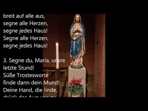 Segne du Maria  GL 535 mit Fließtext zum Mitsingen