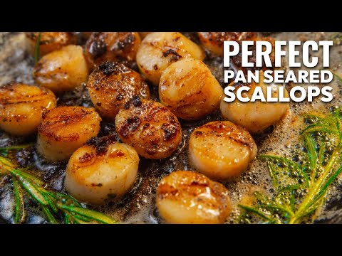 The BEST Date Night Scallops Recipe | Pan Seared Rosemary Butter