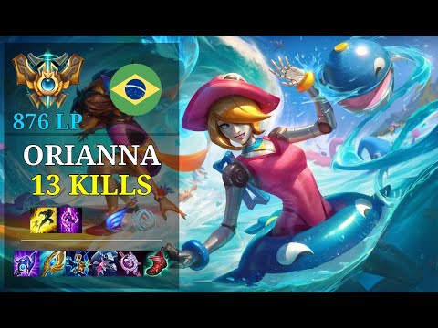 Orianna Top vs Kennen - 13 kills - Xwzy9 BR Challenger (876 LP) Patch 11.3