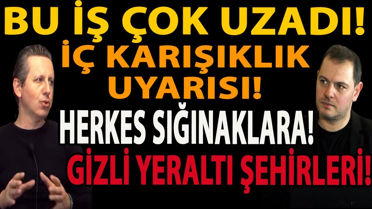 BU İŞ ÇOK UZADI! İÇ KARIŞIKLIK UYARISI! HERKES SIĞINAKLARA! GİZLİ YERALTI ŞEHİRLERİ! ALTINA DİKKAT!