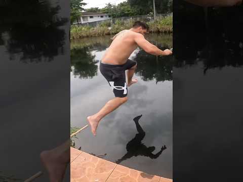 Jumped into Gator INFESTED Waters for fishing @CastMoney_Mike #cubancrochunter #shorts #wildlife