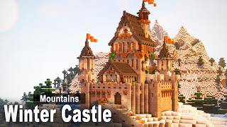 Minecraft: How to build a Medieval Winter Castle | Tutorial