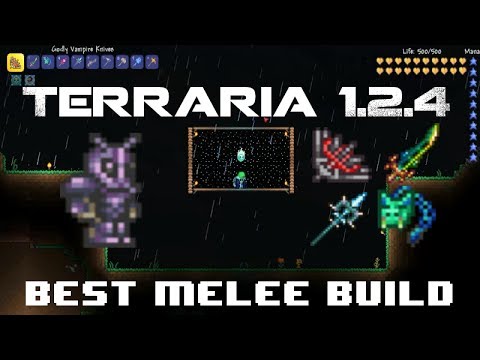 Terraria 1.2.4 - Best Melee Build/Items - All mechanical bosses