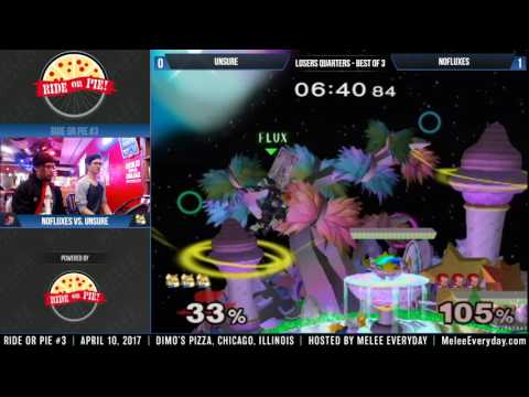 Ride or Pie 3 - NoFluxes (Ganondorf) vs. Unsure (Fox) - SSBM - Losers Quarters