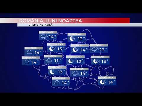 Mediafax Meteo 20 Mai - Debut de săptămână cu vreme mai rece