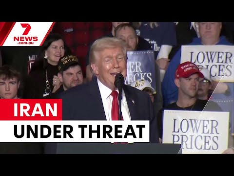 Trump threatens Iran with strikes over nuclear talks | 7NEWS
