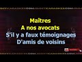 Charles Aznavour   Nos Avocats  Karaoke