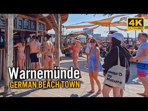 Warnemünde 4K Walking Tour | Charming German Beach Town