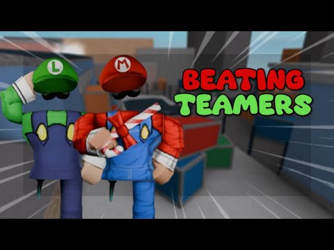 DESTROYING TEAMERS AS LUIGI AND MARIO *FUNNY*