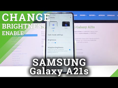 How to Turn On Auto Brightness in SAMSUNG Galaxy A21s – Turn On / Off Adaptive Brightness