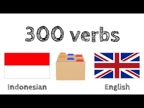 300 verbs + Reading and listening: - Indonesian + English - (native speaker)