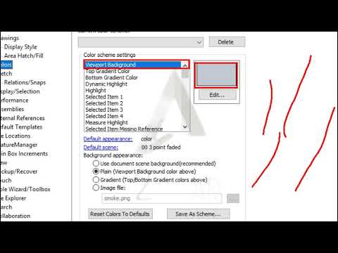 E2AD-How to change solid work background color by E2AD