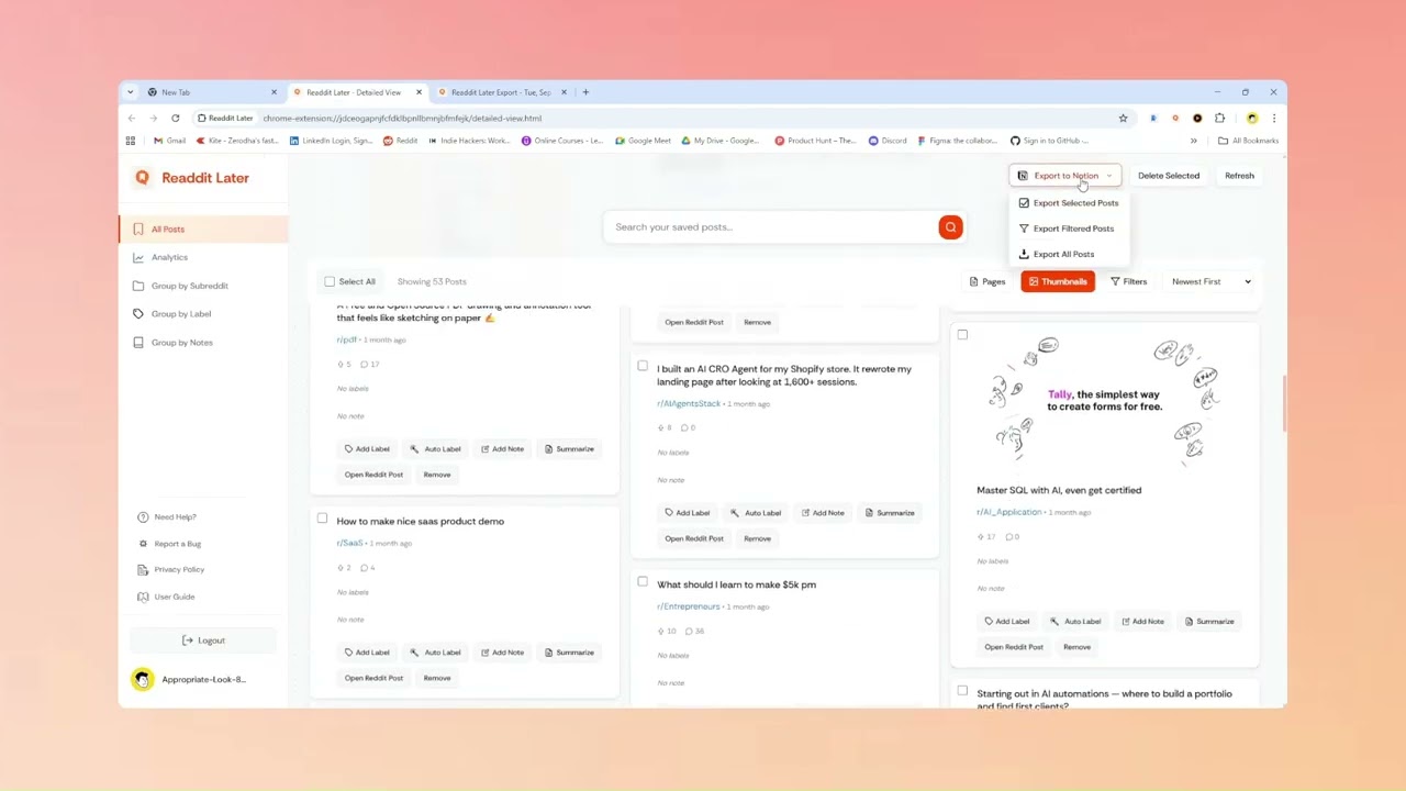 Video tutorial: Push Your Research Directly to Notion