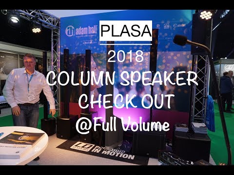 PLASA FOCUS 2018 RCF, EV & LD Systems Line Array Speakers @ Full Volume